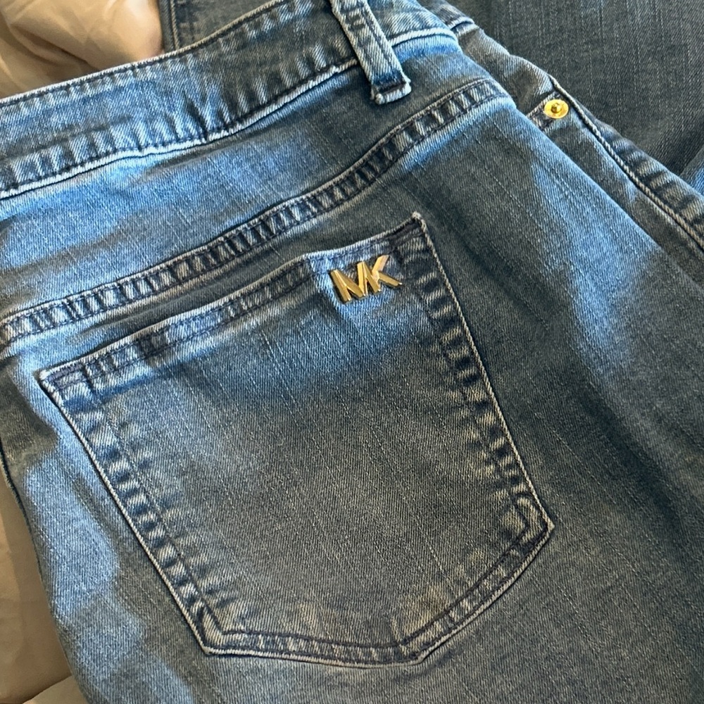 Michael Kors Classic Blue relaxed women’s Jeans size 14W - Picture 3 of 5